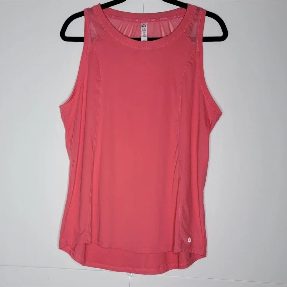 RBX Coral Pink Athletic Tank Top Mesh Back Size XL